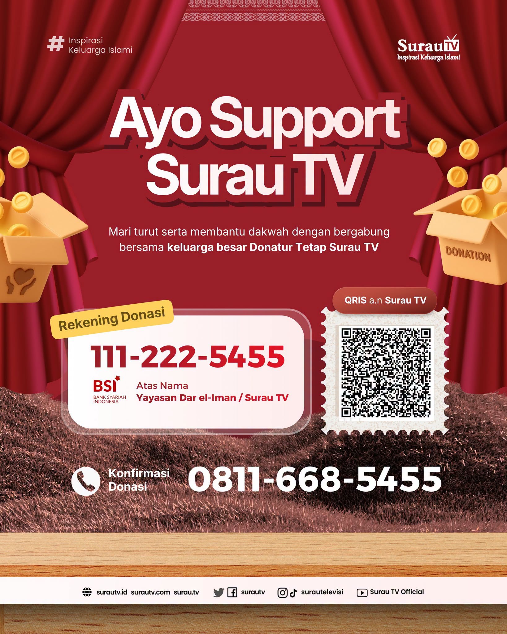 Laporan Donasi Surau TV Per- 01 September 2026 s.d 30 September 2026